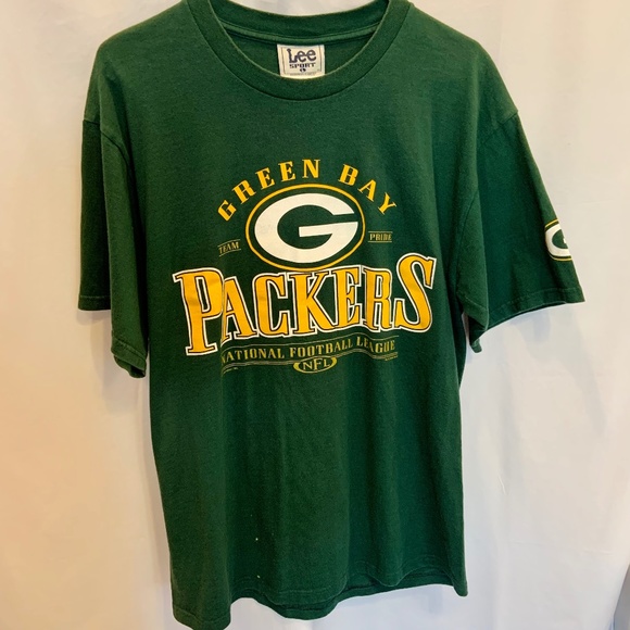 Lee Other - Vintage Lee Sport Green Bay Packers NFL Logo Graphic Tee Size L